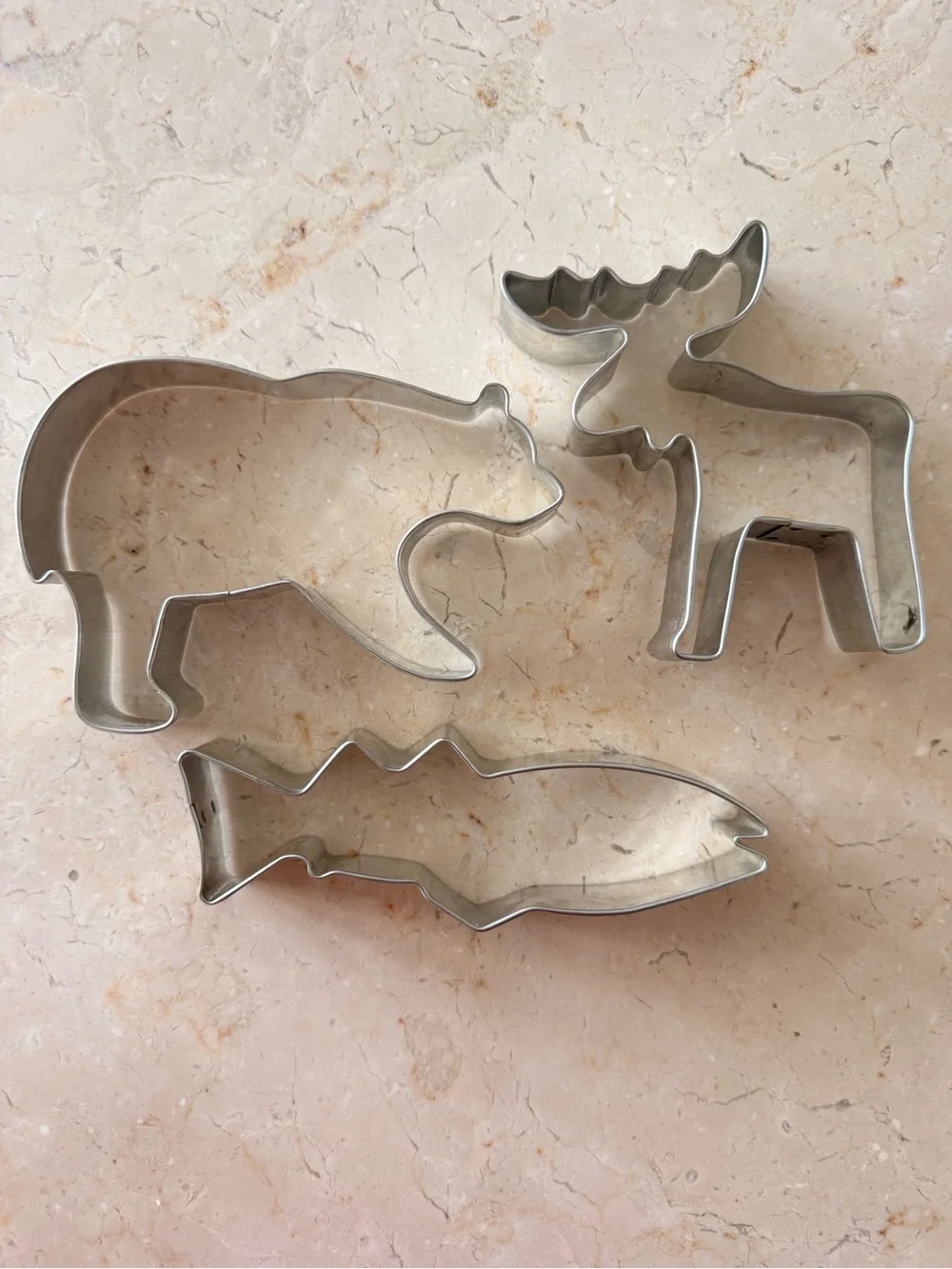 Hunting and Fishing Cookie Cutters Bear, Moose, Fish